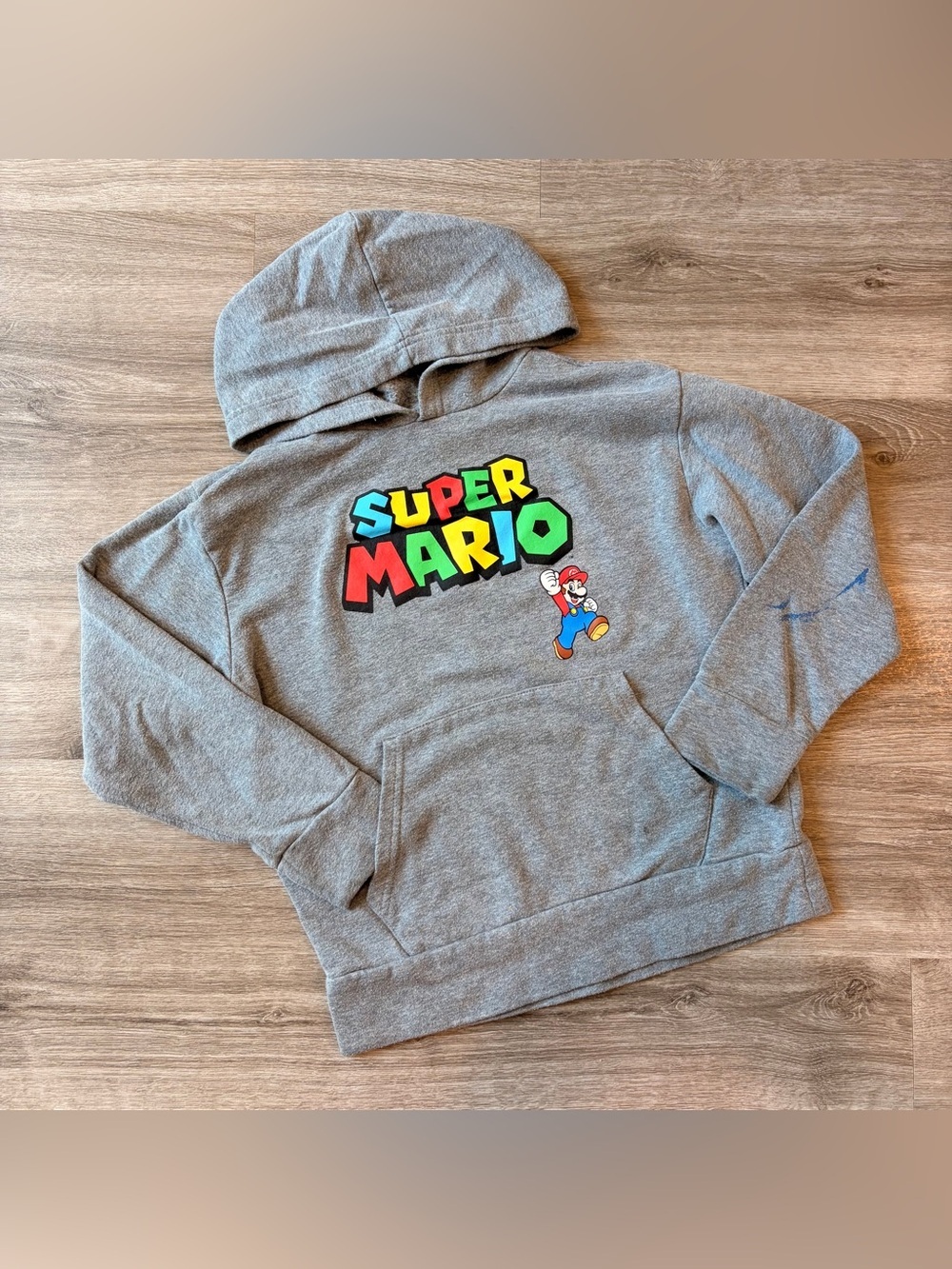 Old Navy Super Mario gray hoodie